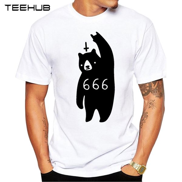 

teehub 2019 лето cute black bear printed повседневный футболка с коротким рукавом популярная дизайн t рубашка hipster классные tops