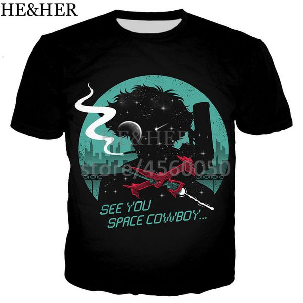 

anime cowboy bebop novelty 3d print shirts aesthetic anime horror men clothing