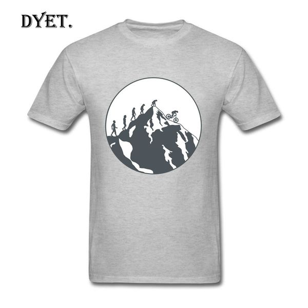 

summer t-shirt men mtb short sleeve evolution of mountain biking t-shirts printing shirt camisetas homme