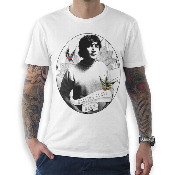

джон леннон working class hero t-shirt, rock tee summer стиль casual wear tee shirt