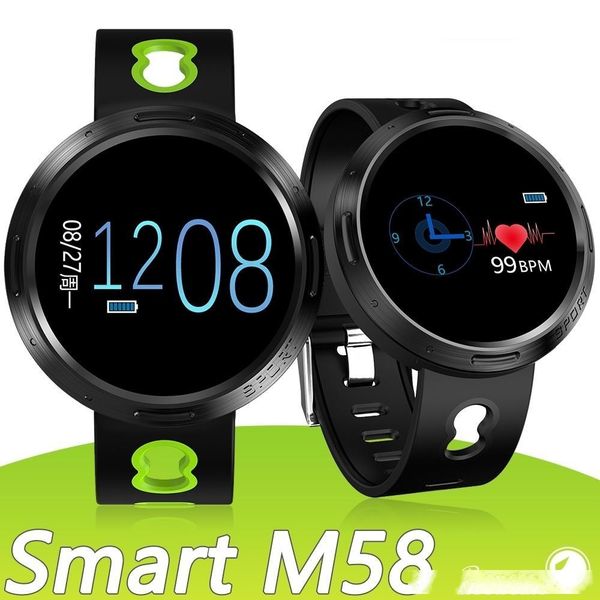 

cgjxs m58 smart band bracelet fitness tracker smart watch heart rate watchband smart wristband waterproof for apple android cellphones