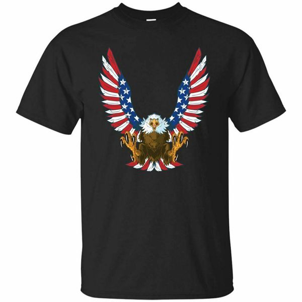 

new black t shirt patriotic american flag usa eagle for women & men size s 3xl casual printing tee shirt