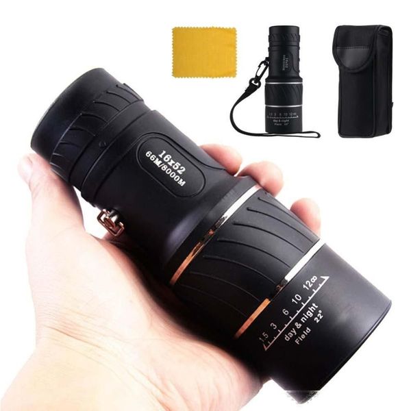 

16 x 52 high over monocular 66 / 8000m plastic binoculars outdoor sport hd night vision telescope