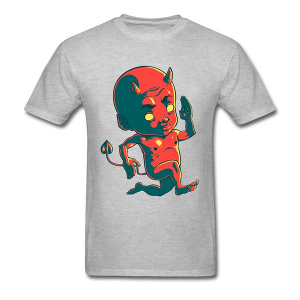 

sleeved male t-shirts the devil hurry 3d printed tees 100% cotton crewneck crazy t-shirts chirstmas gift t shirts