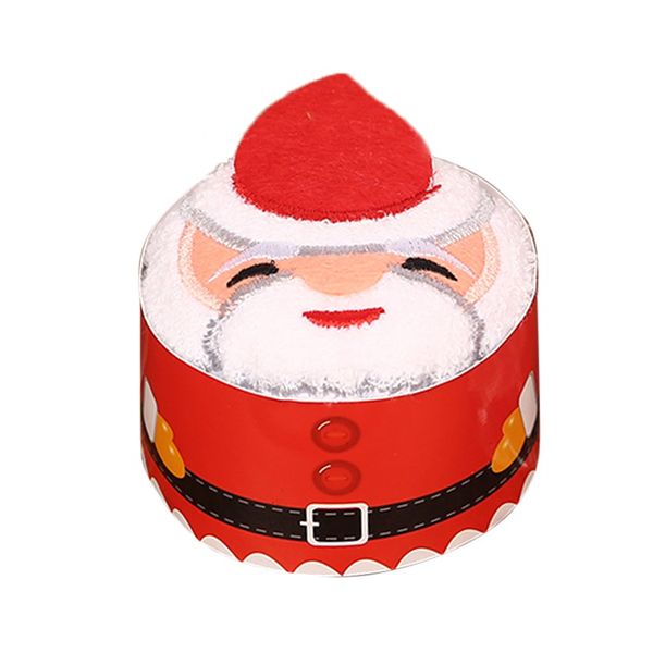 

30x30cm christmas gift towel christmas tree santa claus snowman white green red towel for gift