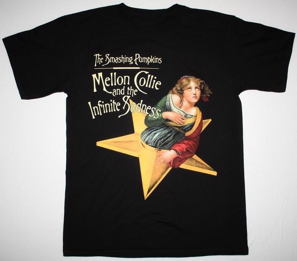

the smashing pumpkins mellon collie and the infinite sadness new black t-shirt cotton streetwear funny tee shirt