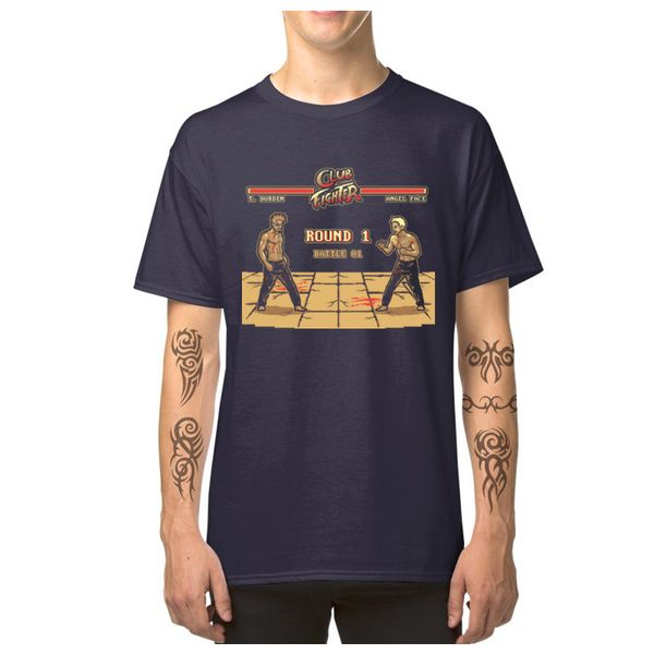 

special men's & tees fighter game t shirts retro 80s t-shirt men tshirt cotton short sleeve slim fit t-shirt boxer club