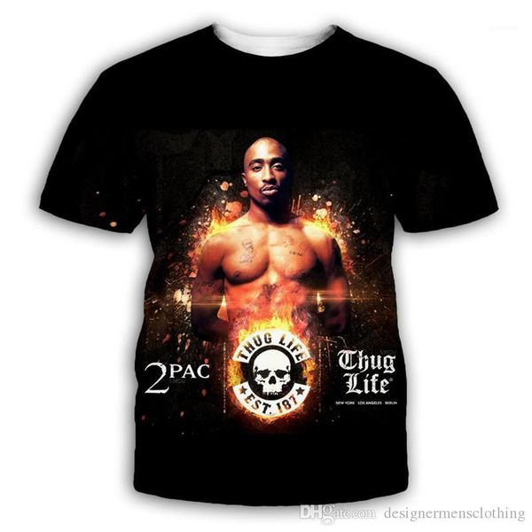 

tshirts лето с коротким рукавом o шеи подростковая топы рэпер hiphop мода мужской тройники 2pac mens конструктора, White;black