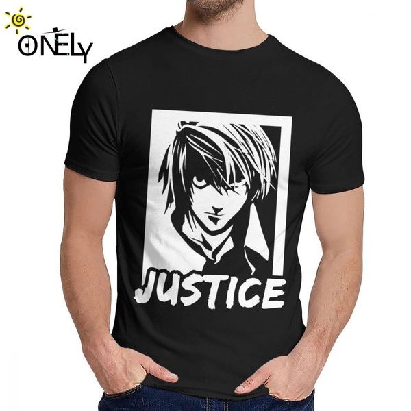 

man's t shirt death note manga japanese slim stylish classic round neck vintage t shirt
