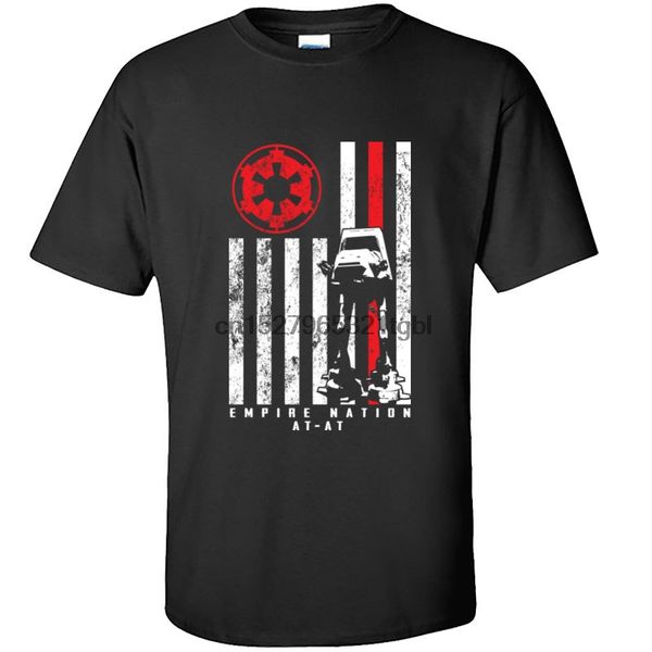 

empire nation at-at first order flag funny tshirt yoda rebels new t shirt men casual loose t-shirts