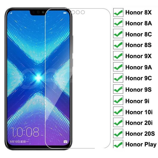 

9h protective for huawei 8x 8a 8c 8s tempered screen protector honor 9x 9a 9c 9s 9i 10i 20i 20s play glass film case