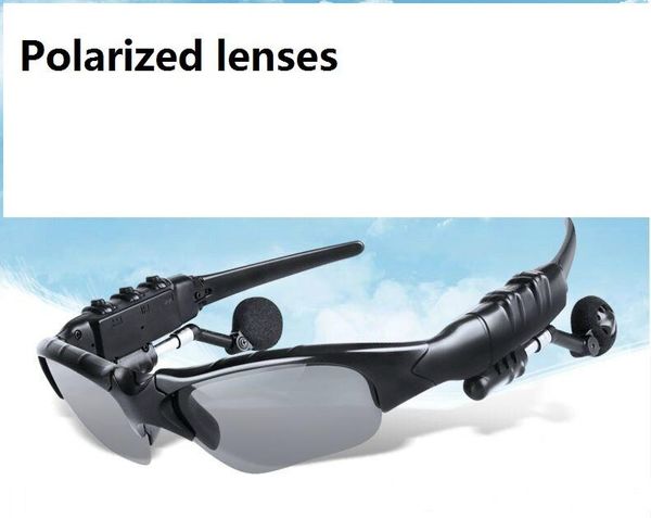 

polarized wireless bluetooth outdoor sunglasses sun glasses stereo handsheadset earphones earbuds for smart phone 20pcs/lot in retail