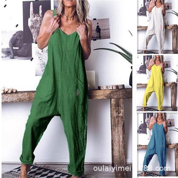 

комбинезоны casual solid color дышащих женских rompers дизайнер женщины rompers лето рукавов карандаш штаны блудница, Black;white