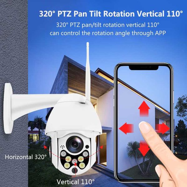 

1080p ptz ip camera auto tracking speed dome wifi wireless cctv camera outdoor security surveillance waterproof