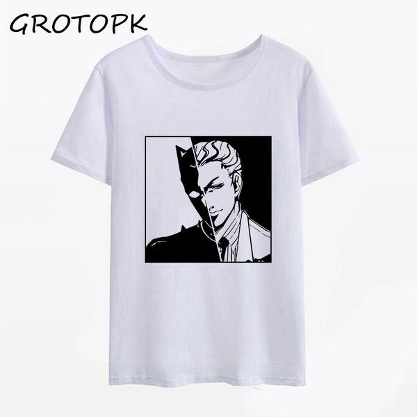 

jojo bizarre adventure funny t-shirts for man/woman japan anime printed tshirt casual t shirt hip hop white tees male/female