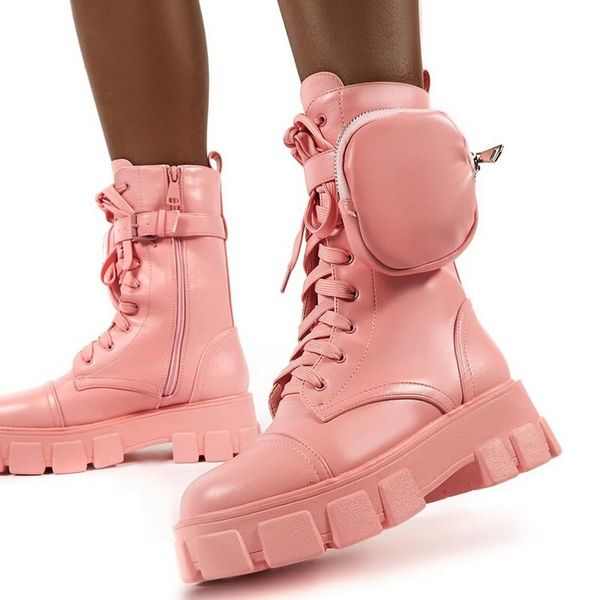 

women winter shoes designer new leather warm women's boots trend storage small objects space package women's boots ankle, Black