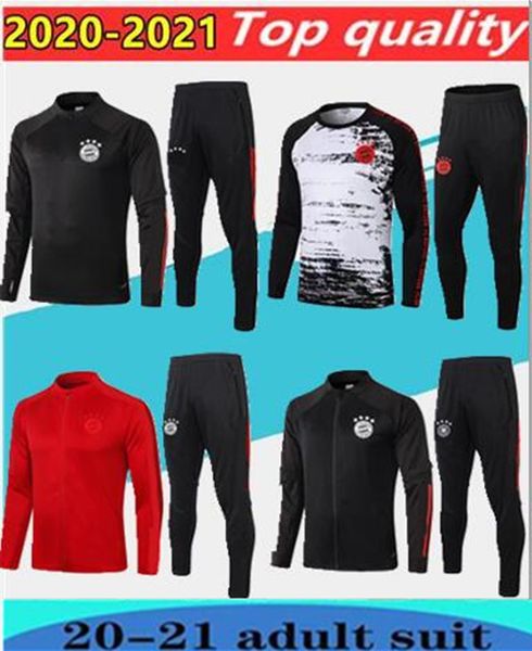 

bayern munich tracksuit training suit 20/21muller windbreakerlsoccer tracksuits 2020 robben training suit size s-2xl, Black