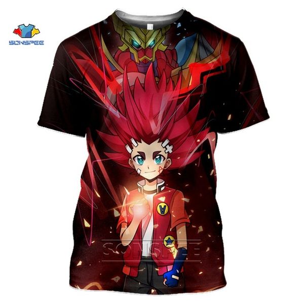

beyblade burst evolution anime summer men homme 3d print shirts humor comics harajuku men clothing