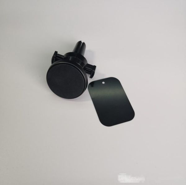

phone holder black magnetic car phone mount 360 degree adjust double clip universal smartphone stand vent clip simple mount