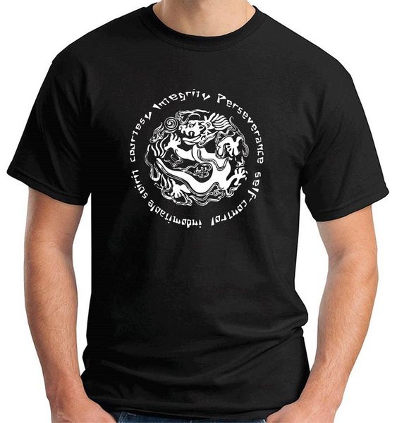 

2019 new summer tee shirt t-shirt tenants of tae kwon do tshirt cool t-shirt