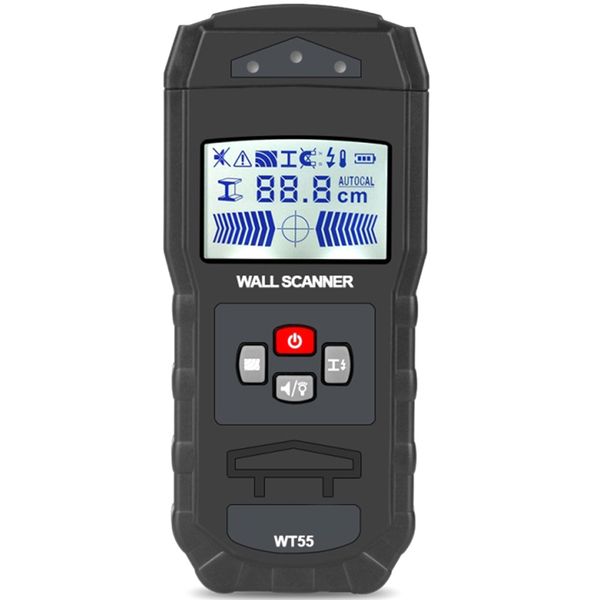 

wt55 multifunction search metal detector sensitive wood beam ac firewire cable wall scanner lcd wall metal detector