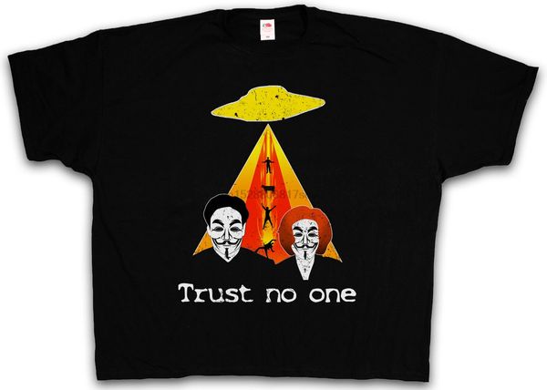 

4xl 5xl trust no one tshirt akte x малдер скалли рубашка fbi ufo xxxxl xxxxxl