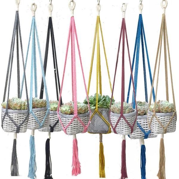 

planters & pots arrival colorful handmake plant hanger flower pot tray