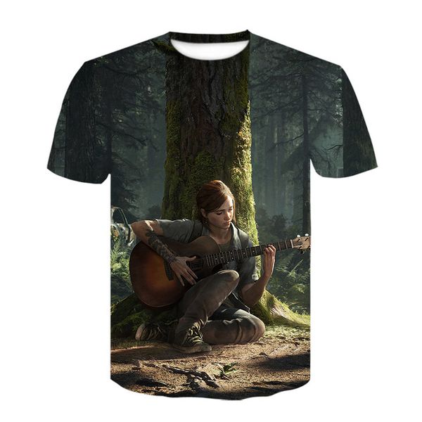 

design game the last of us the last survivor camiseta masculina 3d print shirts aesthetic aesthetic anime men clothing