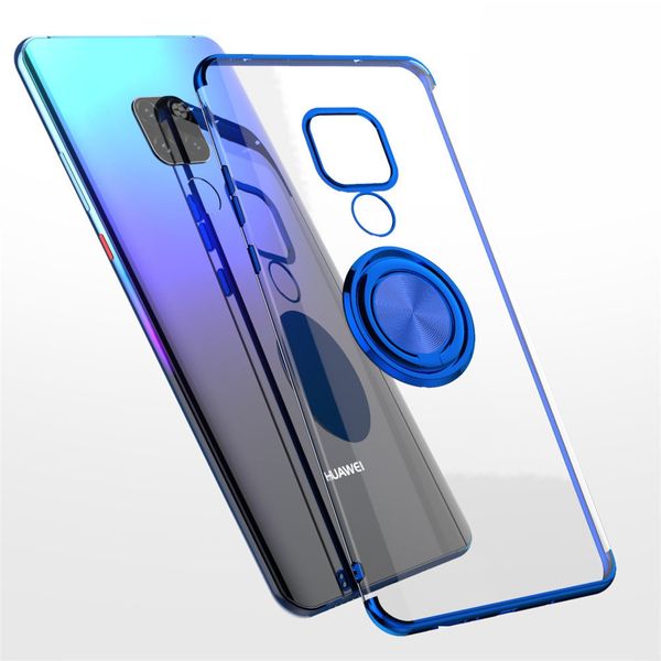 

phone case for huawei mate 20 30 p40 p30 pro lite p20 nova 5t 5i 6 p smart y7 prime y6 honor 9x 8x v30 20 magnet ring holder cover funda