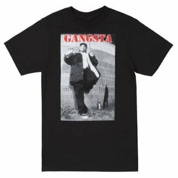 

eazy e gangsta black t-shirt hip hop legend music artist mc police tee compton cotton streetwear funny tee shirt