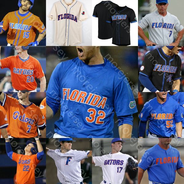 

custom florida gators jersey ncaa baseball college ryan cabarcas hunter barco brandon sproat jud fabian kirby mcmullen kendrick calilao, Blue;black