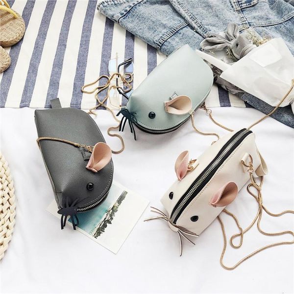 

кожа мультфильм мыши симпатичной crossbody телефон сумка женщин цепь плечо сумка мини cute сумка девочка crossbody плечо
