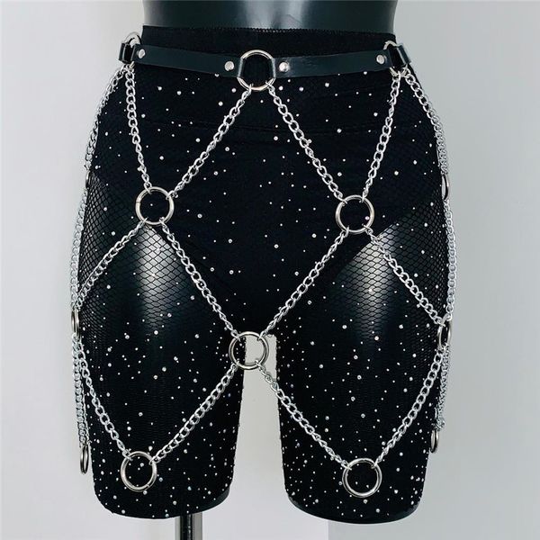 

women pu leather harness belts big o ring metal waist belt women leisure jeans chain rivet ladies strap garter street wear, Black;brown