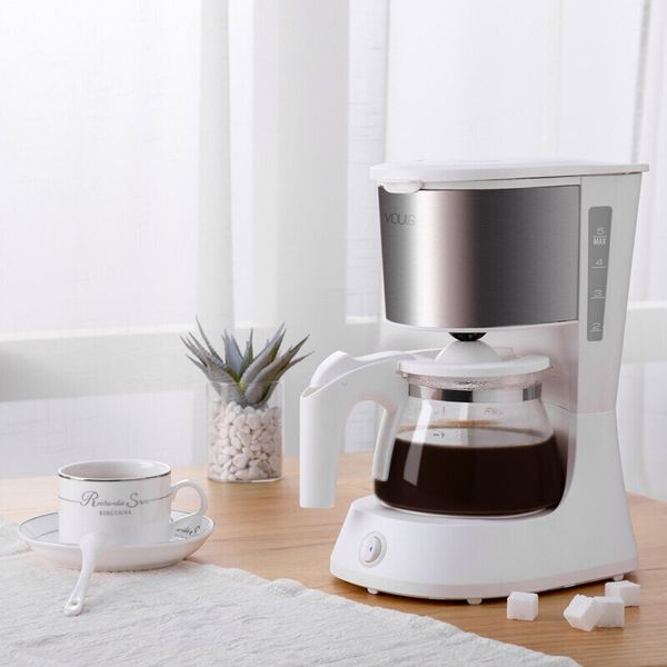 

652ml coffee machine 220v espresso coffee maker with glass kettle coffee powder filter anti-drip insulation teapot from youpin