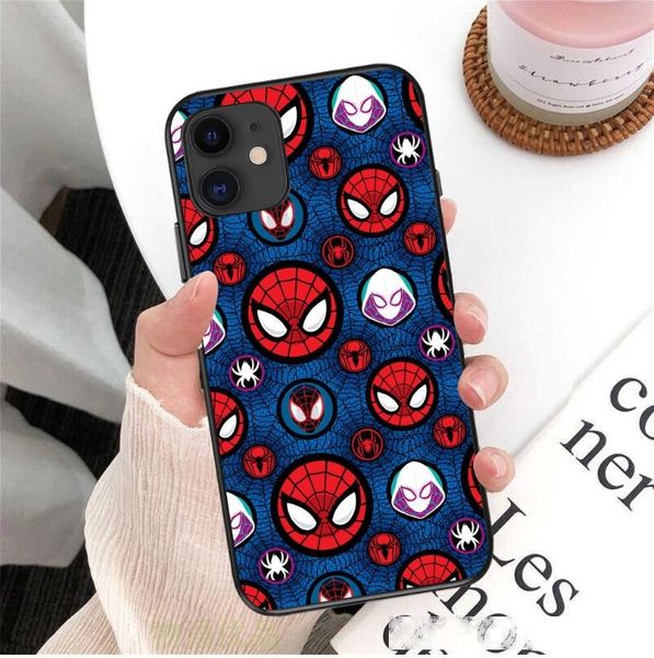 

cool marvel spiderman phone case for iphone 11 xr xs max x soft imd protective back capa for iphone 7 8 6 6s plus fundas coque