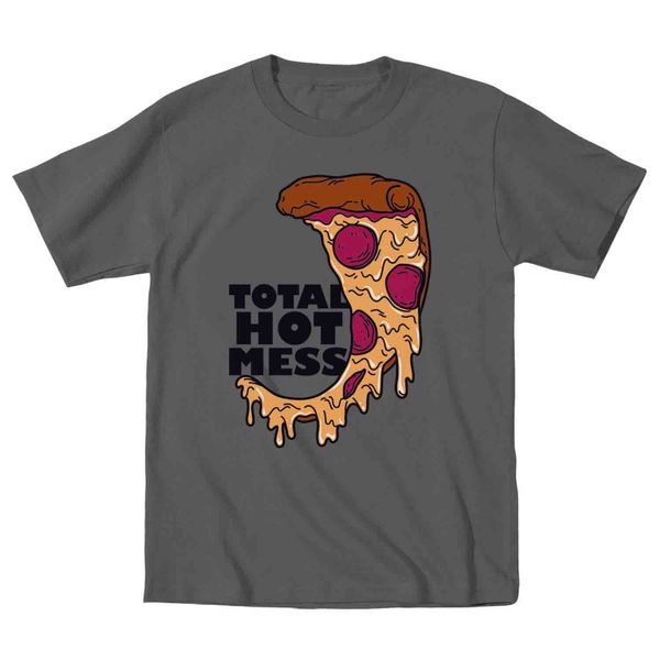 

sleeve cotton casual men fashion slim fit custom t-shirt total mess pizza slice cool funny-mens t-shirtslim fit t shirts