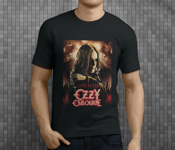 

new popular god bless ozzy osbourne men black t-shirt s-3xl
