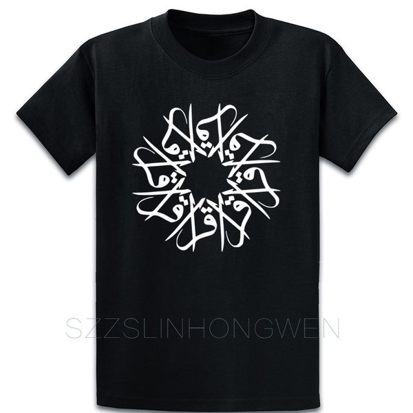 

arabic script t shirt short sleeve trend fitness crew neck spring autumn funny create pattern shirt