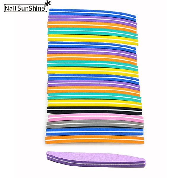 

nail files 100pcs/lot wholesale file 100/180 buffer block colorful lime a ongle blocks pedicure washable manicure tools