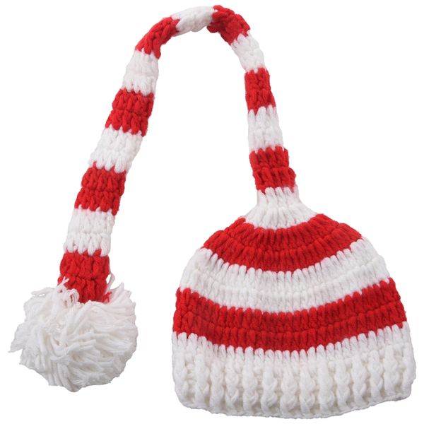 

caps & hats christmas crochet knit baby po hat white red, Yellow