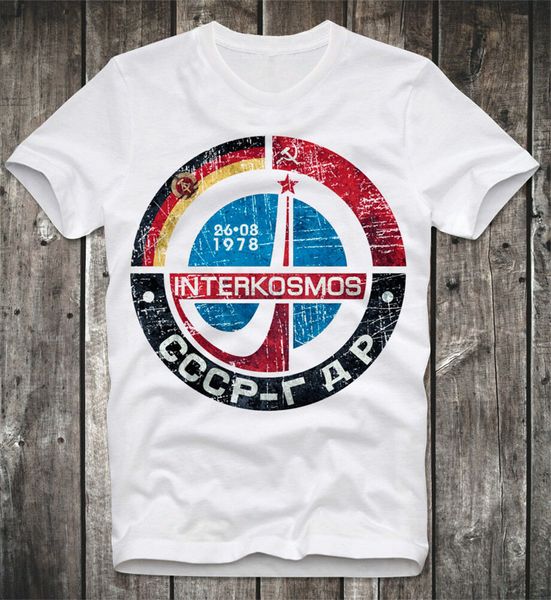 

t shirt russian interkosmos space program ussr gdr retro russia cccp new funny tee shirt