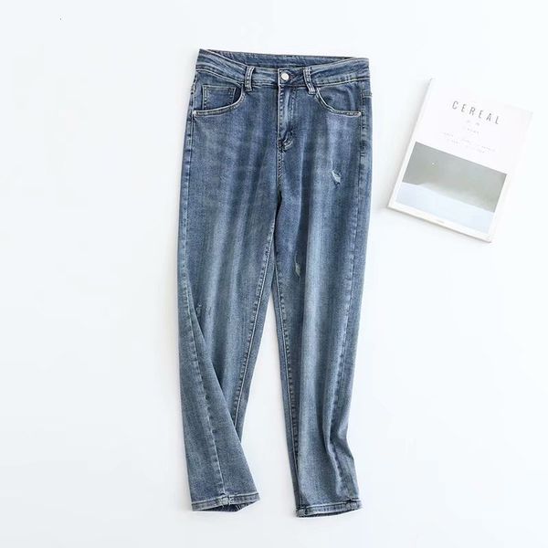 

women's jeans fashion women xr3273 han edition dress wholesale spring and summer 2021 elastic harlan, Blue