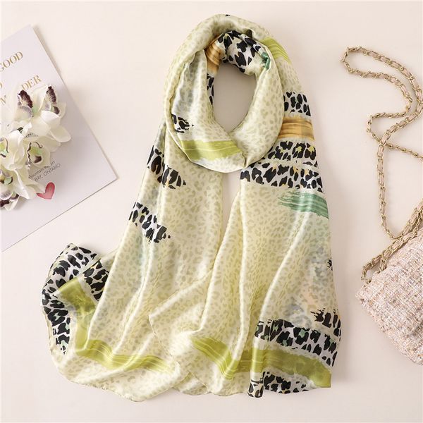 

2020 vrouwen sjaal mode zachte lange size gladde zijden sjaals voor lady beach stola zomerfoulard bandana, Blue;gray