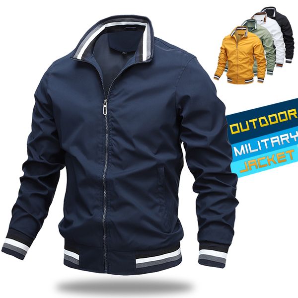 

mens fashion jackets and coats 2020 new men's bomber jacket spring autumn men army windbreaker outdoor clothes casual streetwear, Black;brown