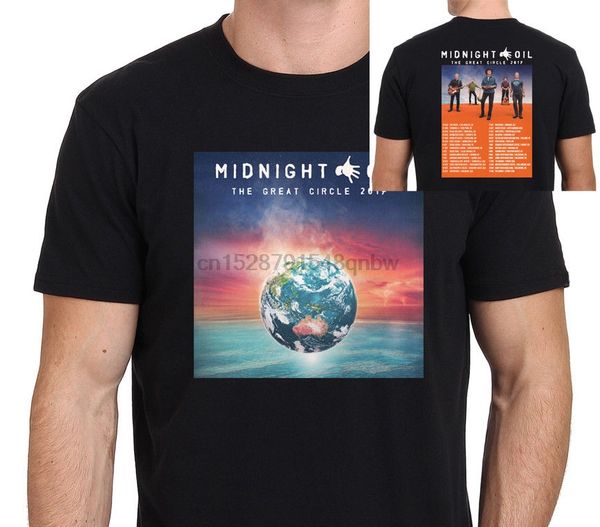 

new midnight oil the great circle tour 2017 t-shirt mens black sizes-xxl