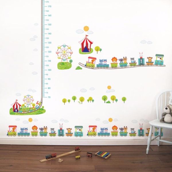 

2020 new lovely animals on cars trucks bus wall sticker kids nursery decor mural decals cute forest tree wall decal poster mural