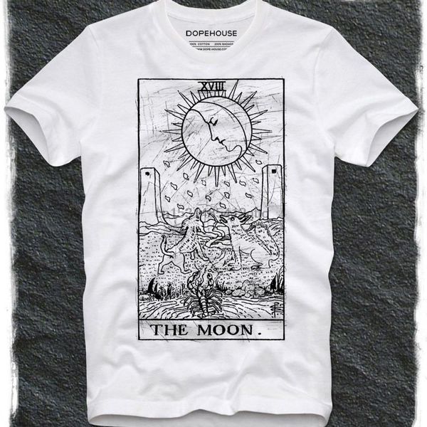 

t shirt tarot karte card okkult occult esoterik wahrsagen fortune telling moon mond