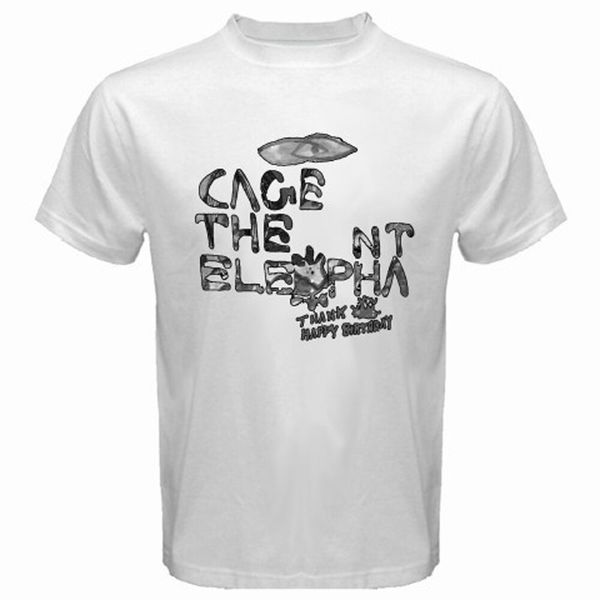 

new cage the elephant thank you happy birthday white t shirt men women size s-3xl tee shirt style