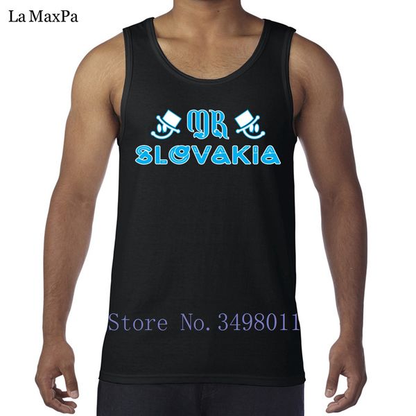 

custom cool mr slovakia mens tank singlets classic man vest sleeveless shirts websites fitted round collar hiphop