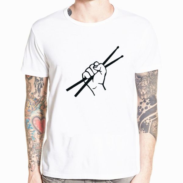

men's o neck t shirt drum drummer t-shirts summer style short sleeve drumming funny t shirt men clothing plus size s-5xl